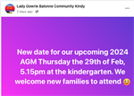 AGM StG Lady Gowrie Kindy