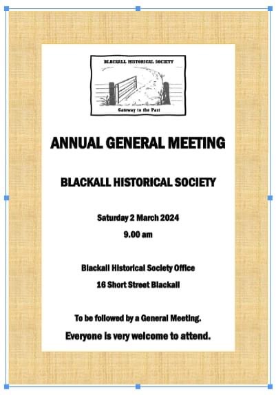 AGM Blackall Historical Society