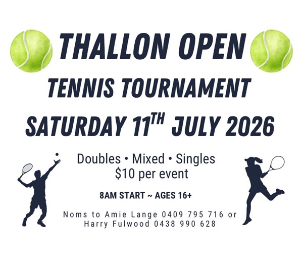 Thallon Tennis Open