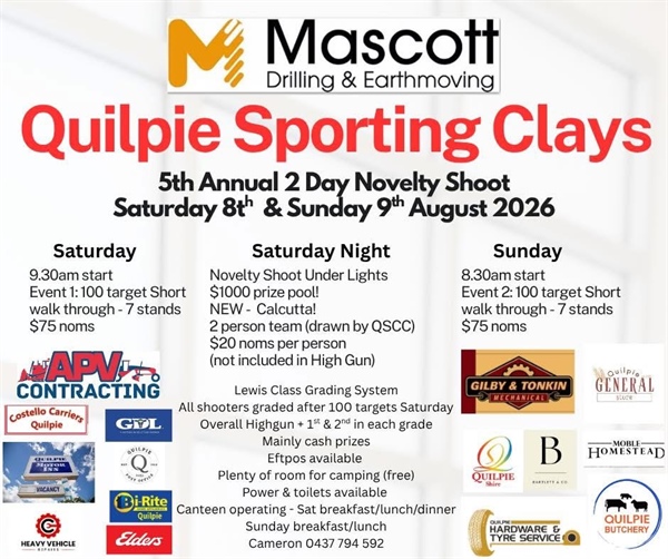 Quilpie Sporting Clays Annual Carnival