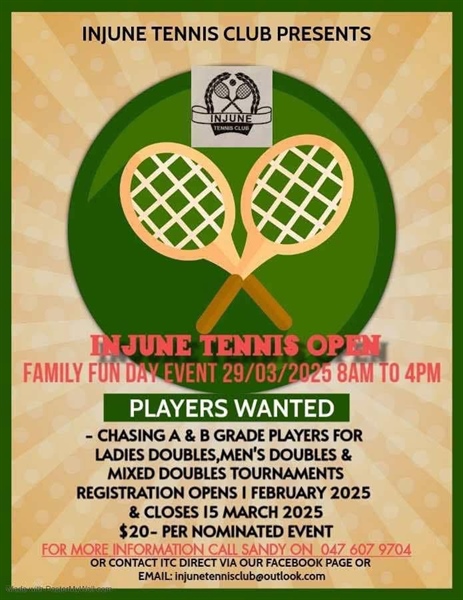 Injune Tennis Open