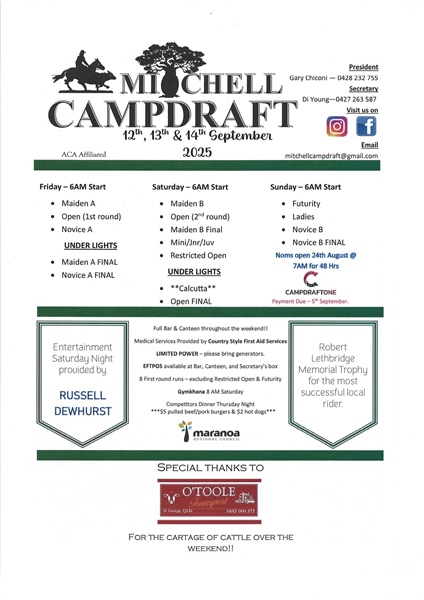 Mitchell Campdraft