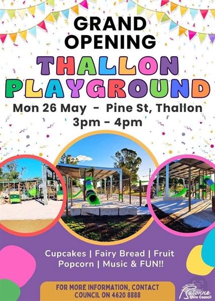 Thallon Playground Opening