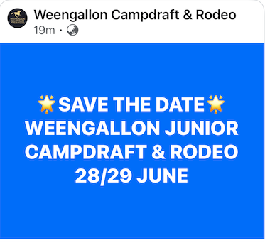 Weengallon Jnr Campdraft Rodeo