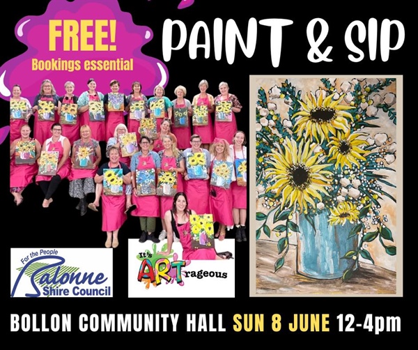 Bollon Sip & Paint