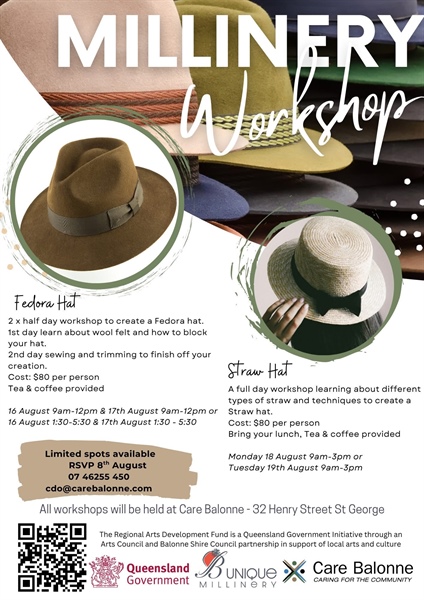 StG Millinery Workshop