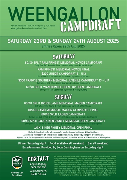 Weengallon Campdraft