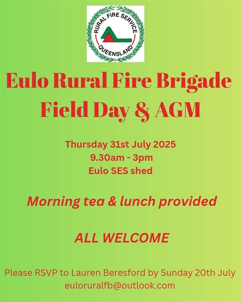 Eulo Fire Brigade AGM