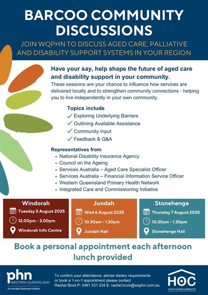 Barcoo Community Discussions - Healthy Outback Communities