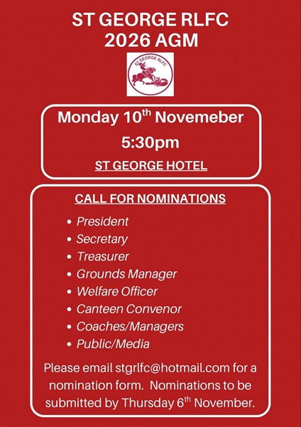 StG RLFC AGM