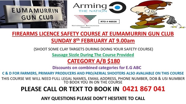 Eumamurrin Firesarms Safety
