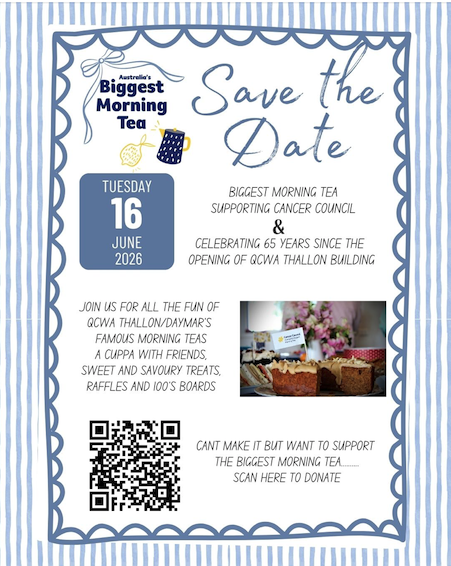 Thallon Biggest Morning Tea + 65 yrs