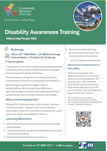 St George Disability Training