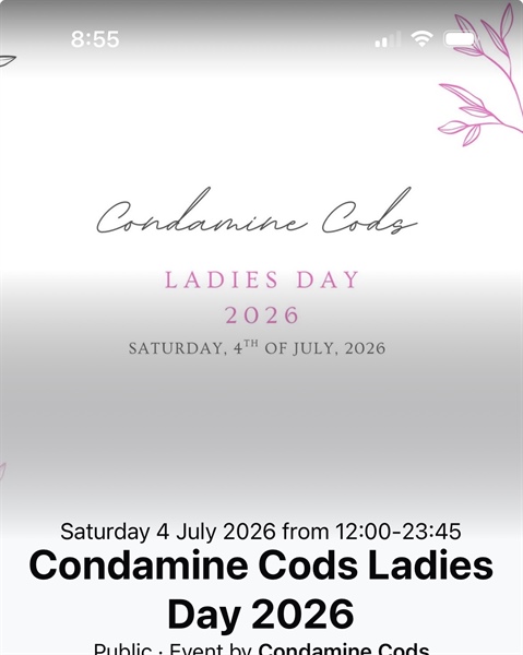 Condamine Cods Ladies Day