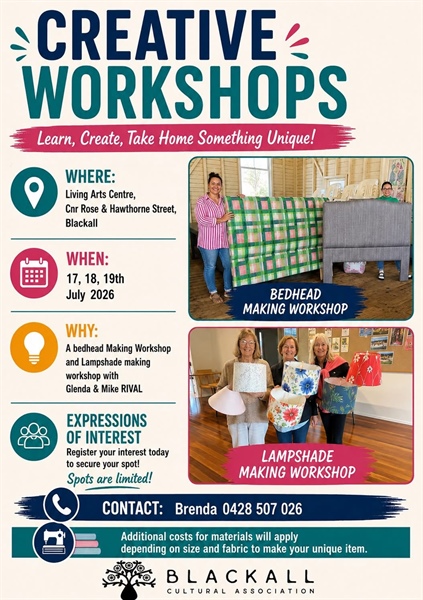 Blackall Creative Workshops
