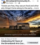 Dirran Arts 50yrs