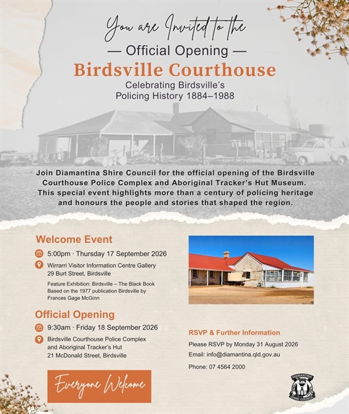 Birdsville Court House opening