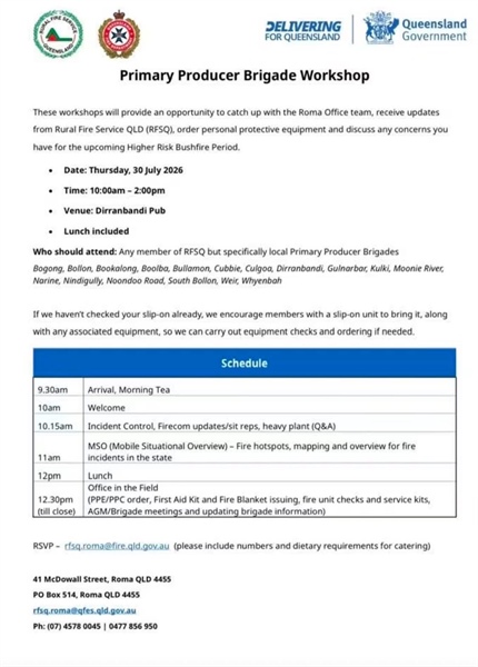Rural Brigade Workshop - Balonne